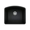 Product Image of Diamond SILGRANIT 24" Single Bowl Undermount Kitchen Sink - Coal Black, 442906