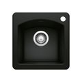 Product Image of Diamond SILGRANIT 15" Dual Mount Bar Sink - Coal Black, 442915