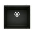 Product Image of Precis SILGRANIT 21" Single Bowl Undermount Kitchen Sink (Coal Black)
