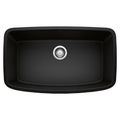 Product Image of Valea SILGRANIT 32" Super Single Undermount Kitchen Sink - Coal Black, 442942