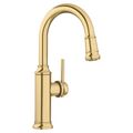 Product Image of Empressa Pull-Down Bar Faucet - Satin Gold, 442983