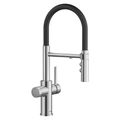Product Image of Catris Flexo Filter-Ready Semi-Pro Pull-Down Dual-Spray Kitchen Faucet - PVD Steel, 442991