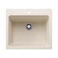 Product Image of Liven SILGRANIT 25" Single Bowl Dual Mount Laundry Sink (Soft White)