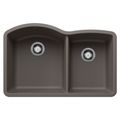 Product Image of Diamond SILGRANIT 32" 60/40 Double Bowl Undermount Kitchen Sink - Volcano Gray, 443101