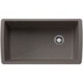 Product Image of Diamond SILGRANIT 33" Super Single Undermount Kitchen Sink - Volcano Gray, 443108