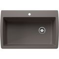 Product Image of Diamond SILGRANIT 33.5" Super Single Dual Mount Kitchen Sink - Volcano Gray, 443109