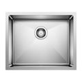 Product Image of Quatrus R15 22" Single Bowl Undermount Stainless Steel Kitchen Sink, 443145