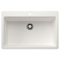 Product Image of Liven SILGRANIT 33" Super Single Dual Mount Kitchen Sink, 443197 (White)