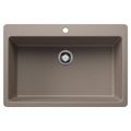 Product Image of Liven SILGRANIT 33" Super Single Dual Mount Kitchen Sink, 443198 (Truffle)