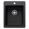 Product Image of Liven SILGRANIT 17" Dual Mount Bar Sink, 443234 (Coal Black)