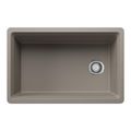 Product Image of Inteos SILGRANIT 30"  Single Bowl Reversible Undermount Workstation Kitchen Sink - Truffle, 443307