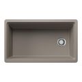 Product Image of Inteos SILGRANIT 33"  Single Bowl Reversible Undermount Workstation Kitchen Sink - Truffle, 443315