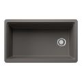 Product Image of Inteos SILGRANIT 33"  Single Bowl Reversible Undermount Workstation Kitchen Sink - Volcano Gray, 443317