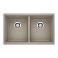 Product Image of Precis SILGRANIT 29" 50/50 Double Bowl Undermount Kitchen Sink (Truflle)