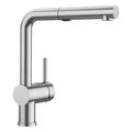 Product Image of Linus Low Arc Pull-Out Dual-Spray Kitchen Faucet - PVD Steel, 526366