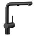 Product Image of Linus Low Arc Pull-Out Dual-Spray Kitchen Faucet (Coal Black)