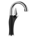Product Image of Artona Pull-Down Dual-Spray Bar Faucet (PVD Steel/Coal Black)
