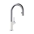 Product Image of Urbena Pull-Down Dual-Spray Kitchen Faucet - Chrome/White, 526391