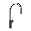 Product Image of Urbena Pull-Down Dual-Spray Kitchen Faucet - Chrome/Anthracite, 526392