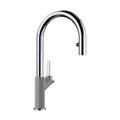 Product Image of Urbena Pull-Down Dual-Spray Kitchen Faucet - Chrome/Metallic Gray, 526396