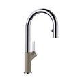 Product Image of Urbena Pull-Down Dual-Spray Kitchen Faucet - Chrome/Truffle, 526397