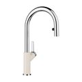 Product Image of Urbena Pull-Down Dual-Spray Kitchen Faucet - Chrome/Soft White, 526932