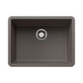 Product Image of Precis SILGRANIT 24" Single Bowl Undermount Kitchen Sink - Volcano Gray, 527411