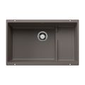 Product Image of Precis Cascade SILGRANIT 29" Single Bowl Undermount Kitchen Sink with Colander - Volcano Gray, 527415