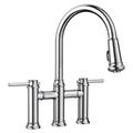 Product Image of Empressa Bridge Pull-Down Dual-Spray Kitchen Faucet, 1.5 GPM - Chrome, 442504