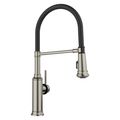Product Image of Empressa Semi-Pro Pull-Down Dual-Spray Kitchen Faucet, 1.5 GPM - Satin Platinum, 443246