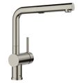 Product Image of Linus Pull-Out Dual-Spray Kitchen Faucet, 1.5 GPM - Satin Platinum, 443251