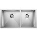 Product Image of Precision R0 33" 1-3/4 Bowl 60/40 Undermount Stainless Steel Kitchen Sink, 515821