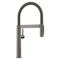 Product Image of Blancoculina II Mini Pull-Down Dual-Spray Kitchen Faucet, 1.5 GPM - Satin Dark Steel, 527482