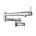 Product Image of Blancoculina II Wall-Mounted Pot Filler w/ 2 Single-Lever Handles , 1.5 GPM - Chrome, 527485