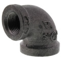 Product Image of 1/2" x 3/8" Black 90° Reducing Elbow