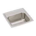 Product Image of Lustertone Classic Stainless Steel 15" x 15" x 7-1/8" Single Bowl Drop-in Bar Sink with 3-1/2" Drain