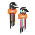 Product Image of 18 Piece Color Coded Hex Key Set, SAE/Metric