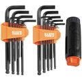 Product Image of 22 Piece Long Ball End Hex Key Set w/ Handle, SAE/Metric