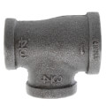 Product Image of 1" x 3/4" x 3/4" Black Reducing Tee