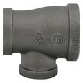 Product Image of 1-1/4" x 1" x 3/4" Black Reducing Tee