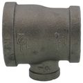 Product Image of 1-1/2" x 1-1/4" x 1/2" Black Reducing Tee