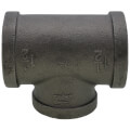 Product Image of 1-1/2" x 1-1/2" x 1-1/4" Black Reducing Tee