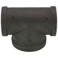 Product Image of 1-1/2" x 1-1/2" x 2" Black Reducing Tee