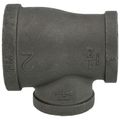Product Image of 2" x 1-1/2" x 1-1/4" Black Reducing Tee