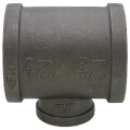 Product Image of 2-1/2" x 2-1/2" x 1-1/4" Black Reducing Tee