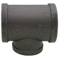 Product Image of 2-1/2" x 2-1/2" x 2" Black Reducing Tee