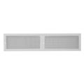 Product Image of 30" x 6" (Wall Opening Size) Sidewall/Ceiling Register w/ 1/3" Fin Spacing (White)