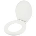 Product Image of Slow Close Plastic Round Toilet Seat (White)