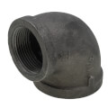 Product Image of 1-1/2" x 1-1/4" Black 90° Reducing Elbow