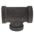 Product Image of 3/8" x 3/8" x 1/4" Black Reducing Tee